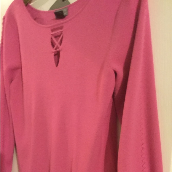 Women’s New net  top Sigrid Olsen Pink Size M - Picture 4 of 5